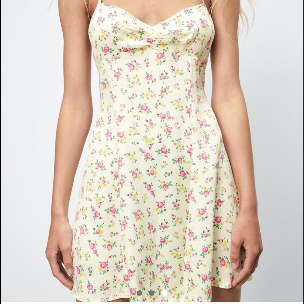 Zara floral mini dress
